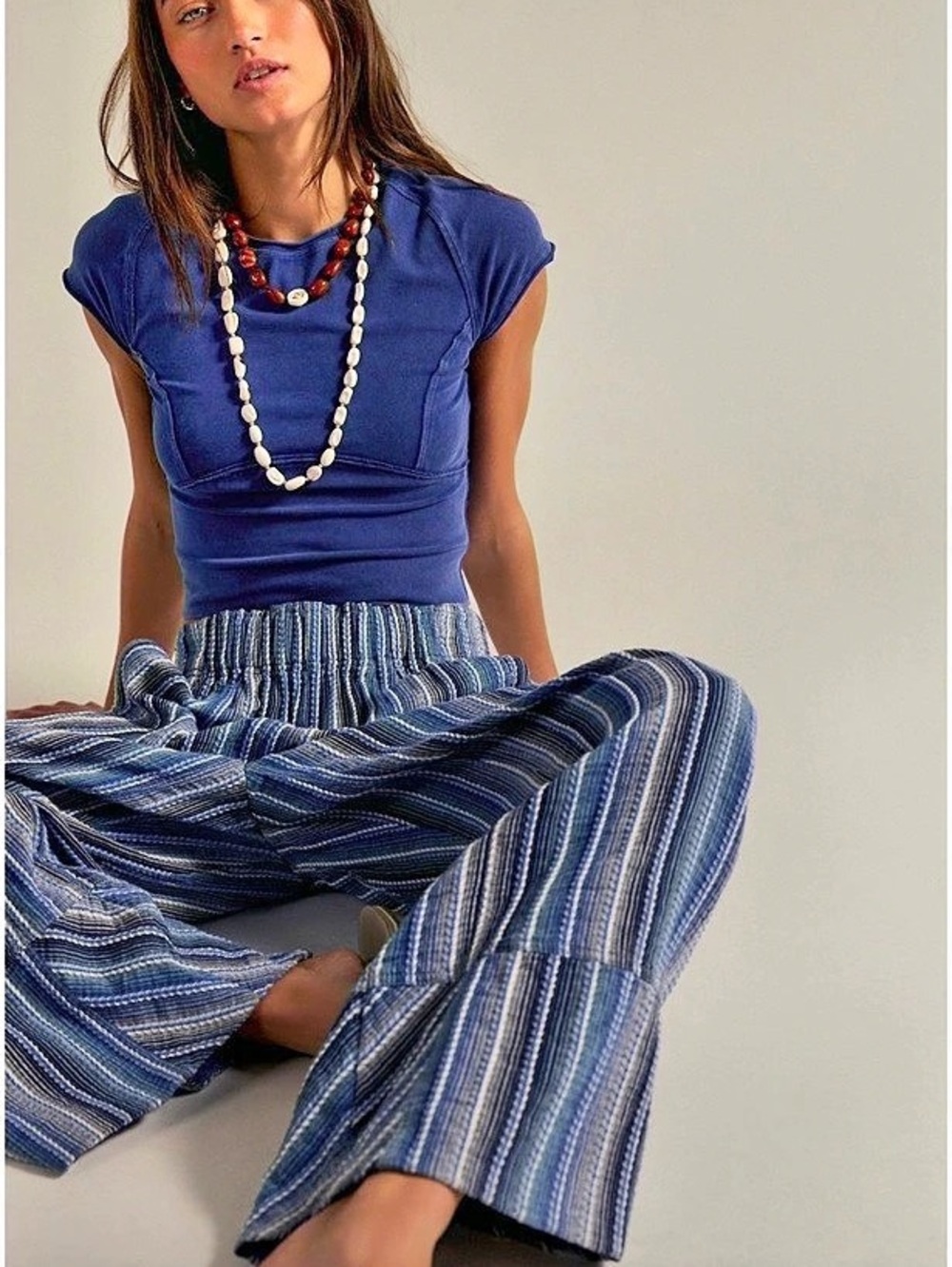 Free People Day's End Stripe Pants - Medium - Picture 4 of 11